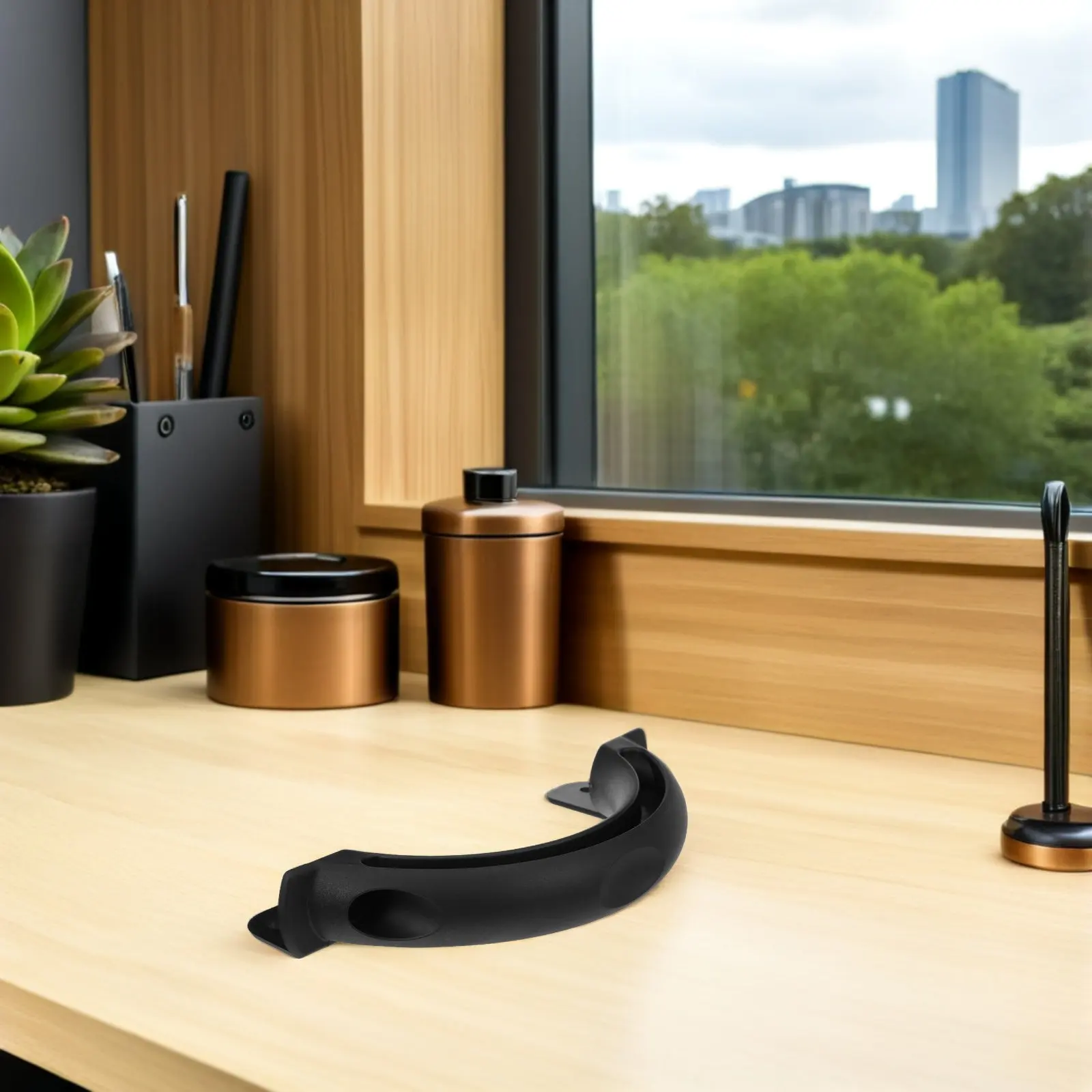 

Ручка для раздвижных дверей 6.76x3.34x0.98 дюйма, черная нейлоновая ручка-скоба для уличных ворот, забора, гаража, сарая, шкафа, сверхпрочная рукоятка