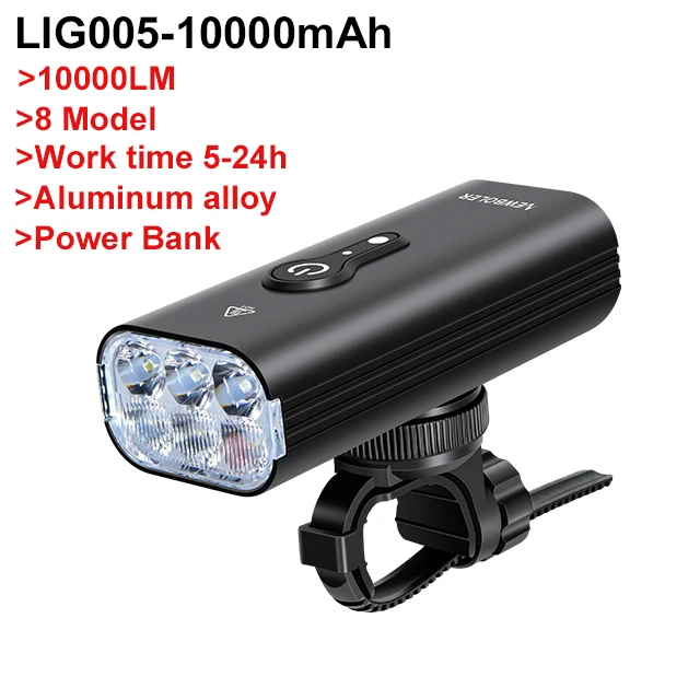 NEWBOLER 10000mAh Smart Fietslicht Front 10000LM Fietslicht Waterdicht USB Opladen MTB Road Fietsen Lamp Fiets Accessoires