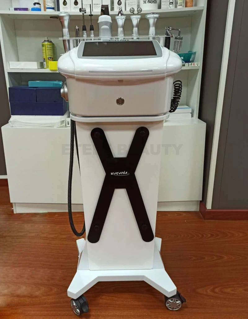 เครื่องไฮโดรเดอร์มาเบรชั่นอเนกประสงค์ 10 in 1 พร้อมระบบกัลวานิกไมโครเดอร์มาเบรชั่น สำหรับดูแลผิวหน้า ยกกระชับผิวด้วยไอออน และฟื้นฟูผิว