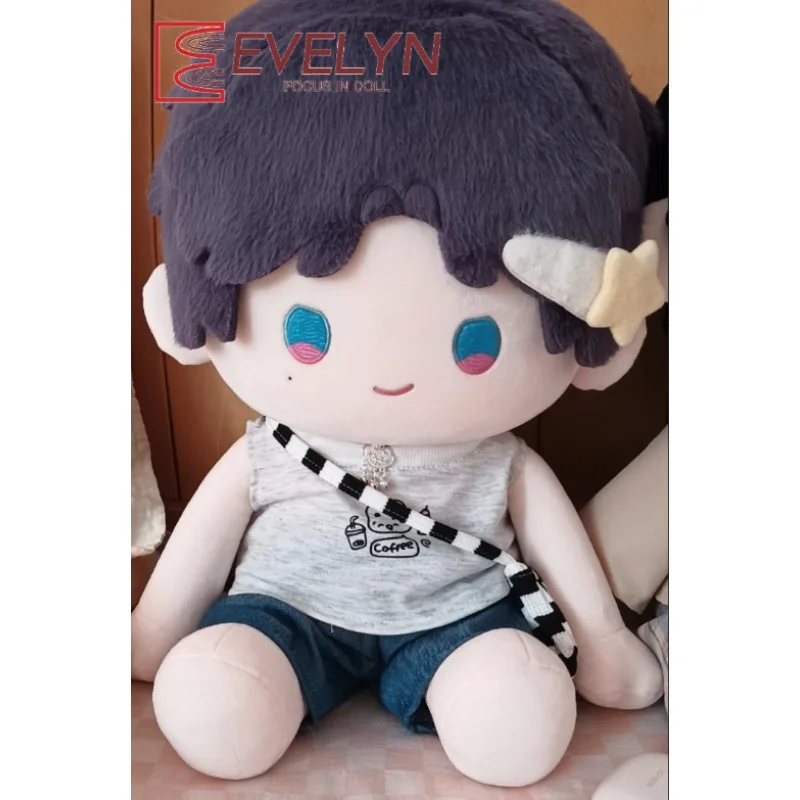 

Evelyn 40cm Handsome Sitting Posture Doll Clothes T-shirt Pants Bag Outfit Gift Love and Deepspace Idol Fans Collection Gift