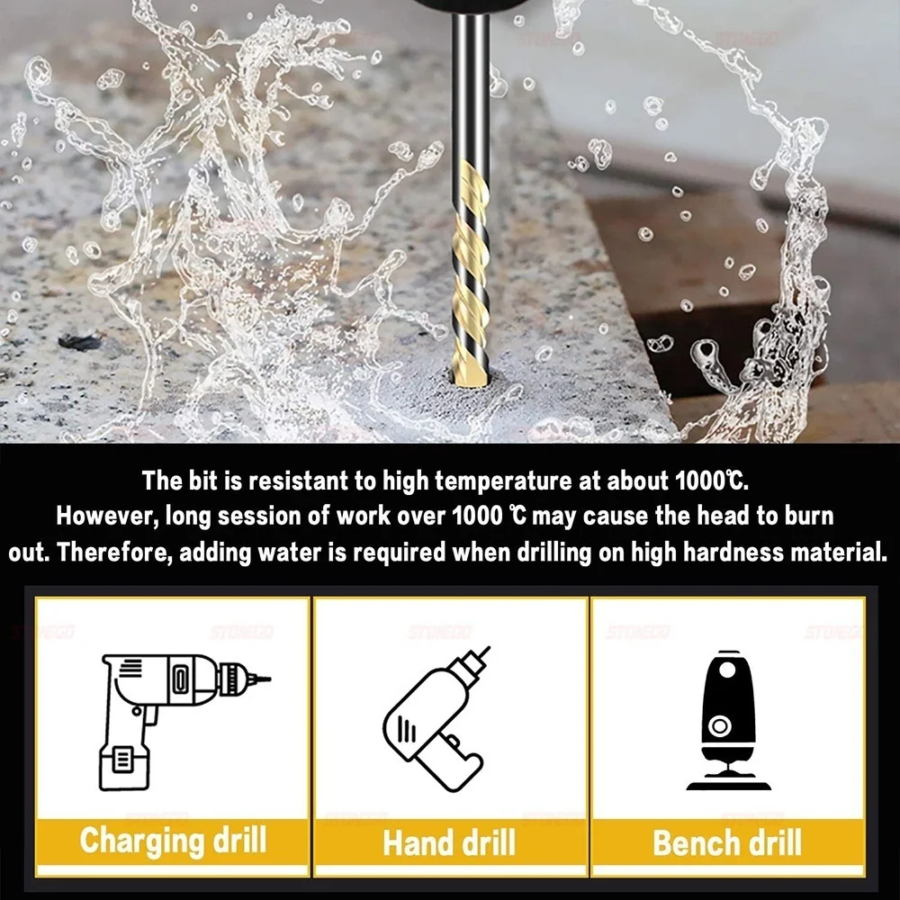 1/5/7PCS 콘크리트 플라스틱 부드러운 금속 타일 유리 나무 벽 거울 세라믹 벽돌 벽에 대 한 벽돌 드릴 비트 6mm/8mm/10mm/12mm