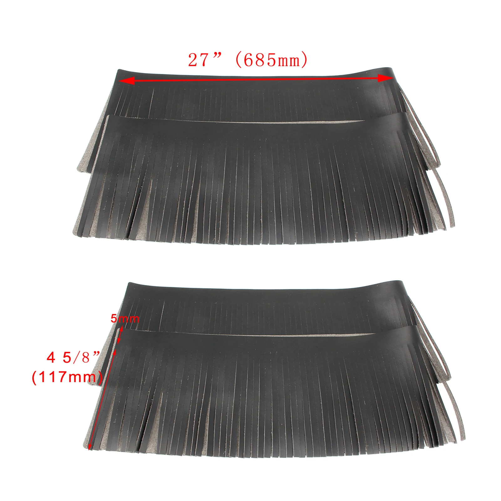 

Classic Tassel Saddle Bags with Fringe Pedal Trim Side Tool Bag PU Leather Motorcycle Accessories for Indian Scout Chieftain