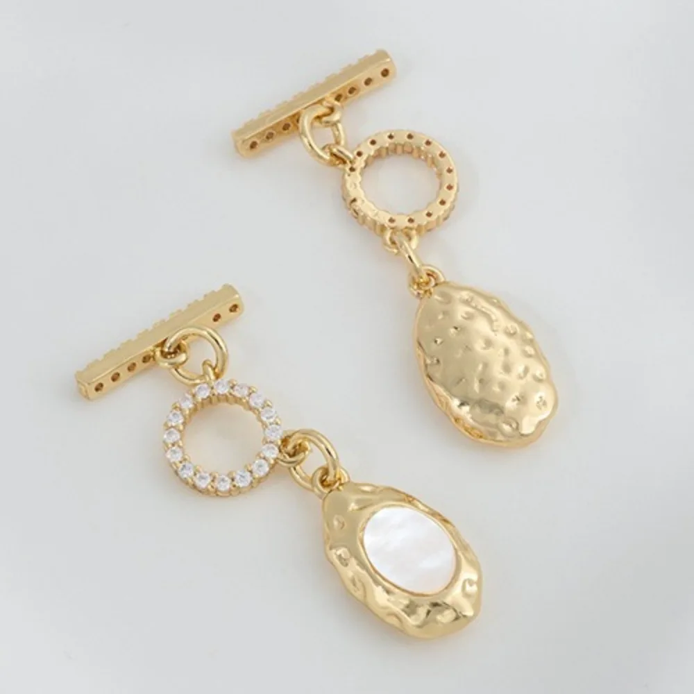 

Медные застежки и крючки, 14-каратное золото, циркон, липкая подвеска в виде ракушки, пряжка OT, ожерелье ручной работы, ювелирные изделия, пряжка, аксессуары