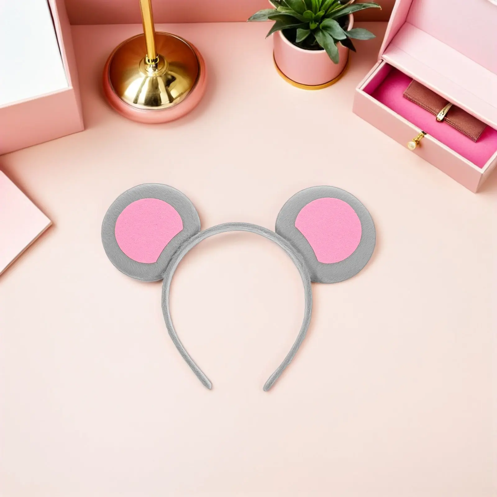 

6Pcs Mouse Ears Headband Adult Women Fabric Cartoon Hair Band for Parties Festivals Cosplay Photo Props Cute Festival Headbands