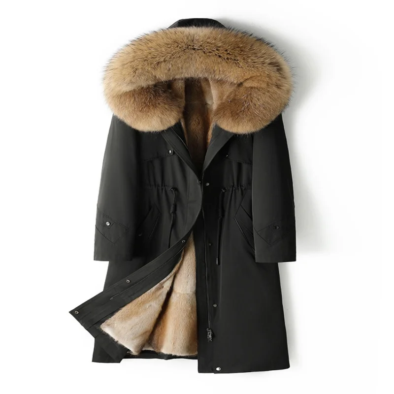 

2025 New winter bestsellers: Green root mink, mink fur inner liner, real fur fur coat, mink coat