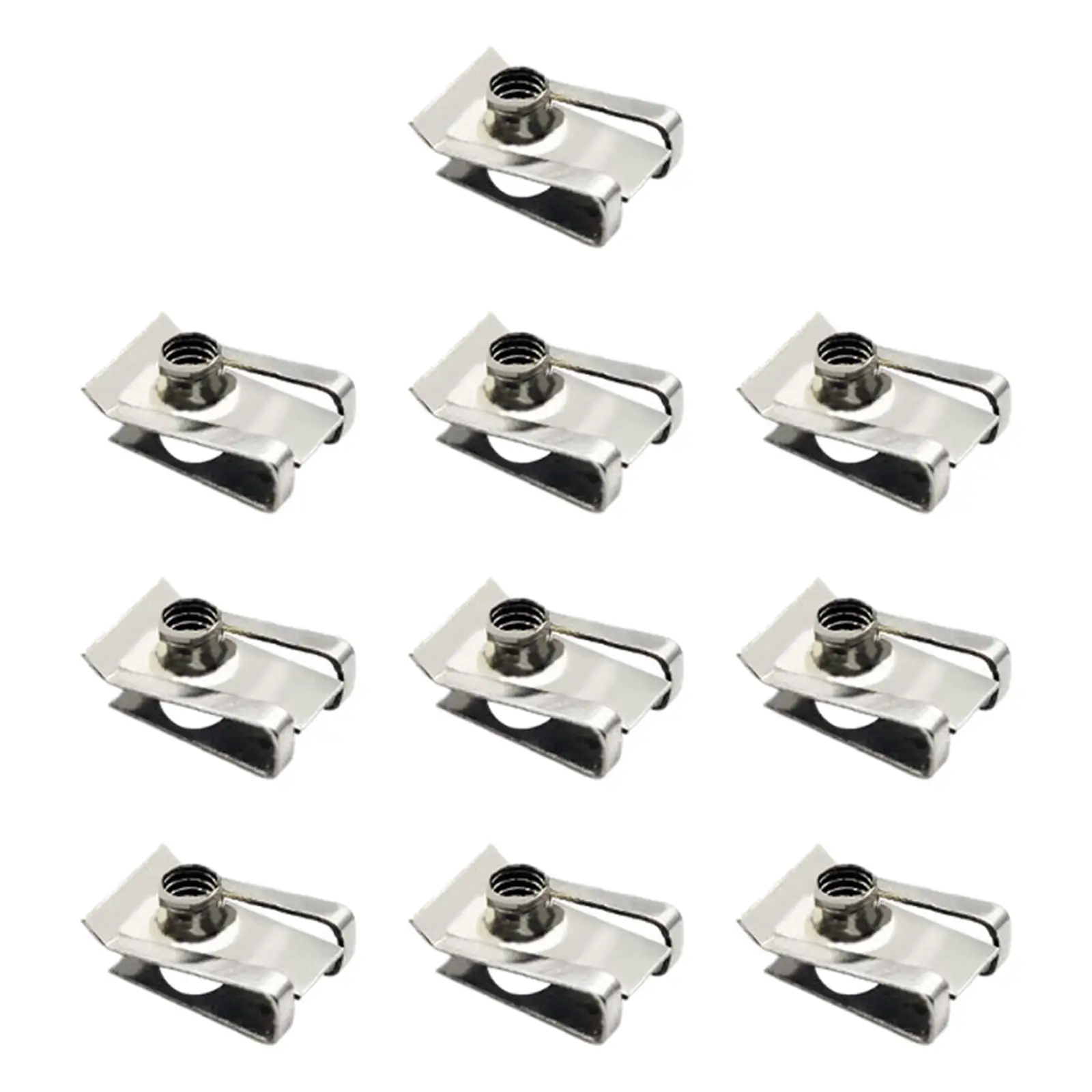 Stainless Steel U Type Fasteners, 10 Units, Heavy Duty Fastener for Vehicles