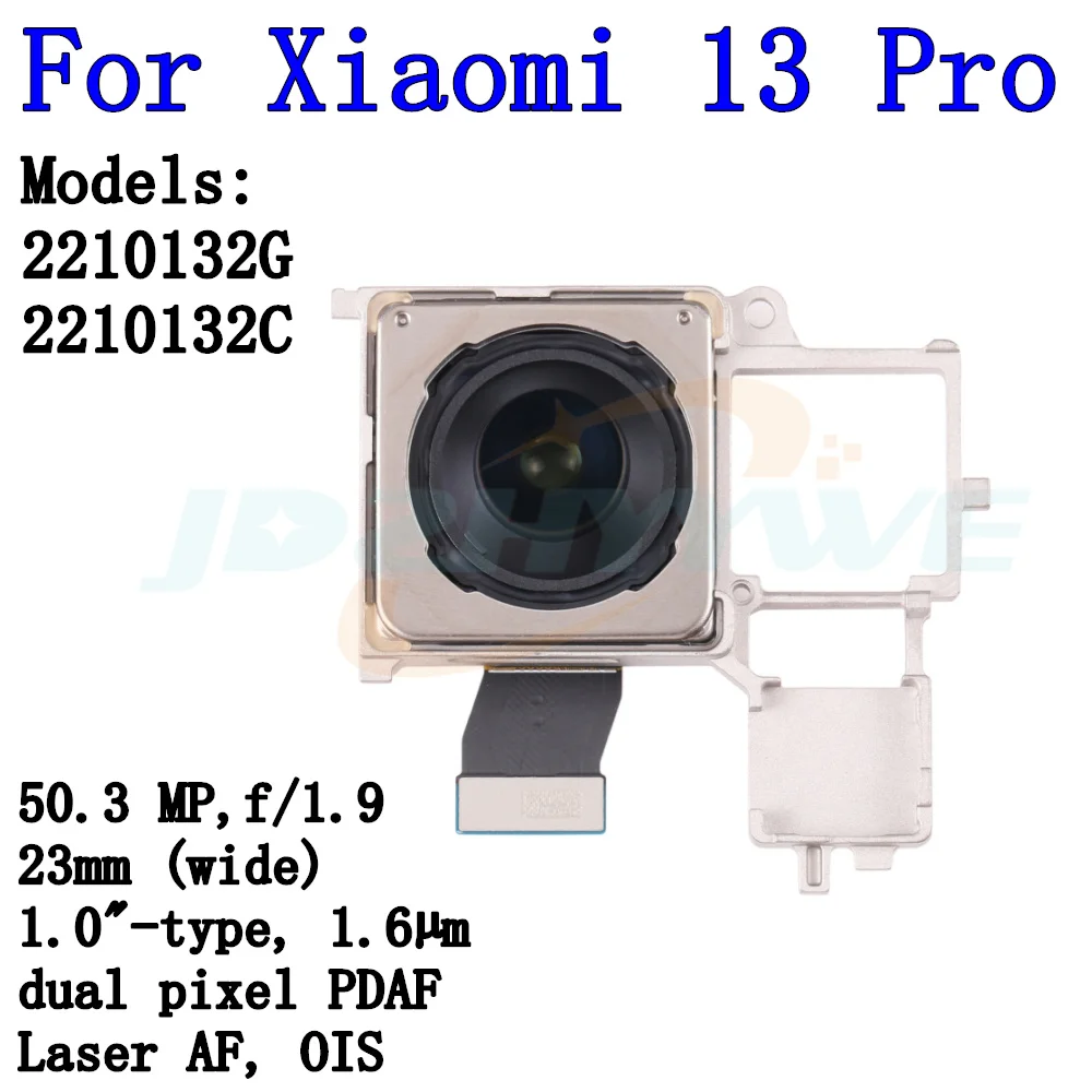 

Основная задняя камера для Xiaomi Mi 13 Pro Mi13Pro, модуль задней камеры с обзором заднего вида, гибкий кабель, запасные части
