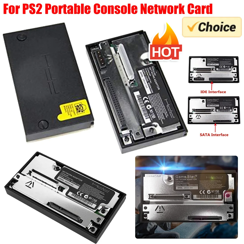 

Портативная консоль, сетевая карта, интерфейс SATA, адаптер параллельной сетевой карты, 2,5/3,5-дюймовый жесткий диск SATA, игровые аксессуары для PS2