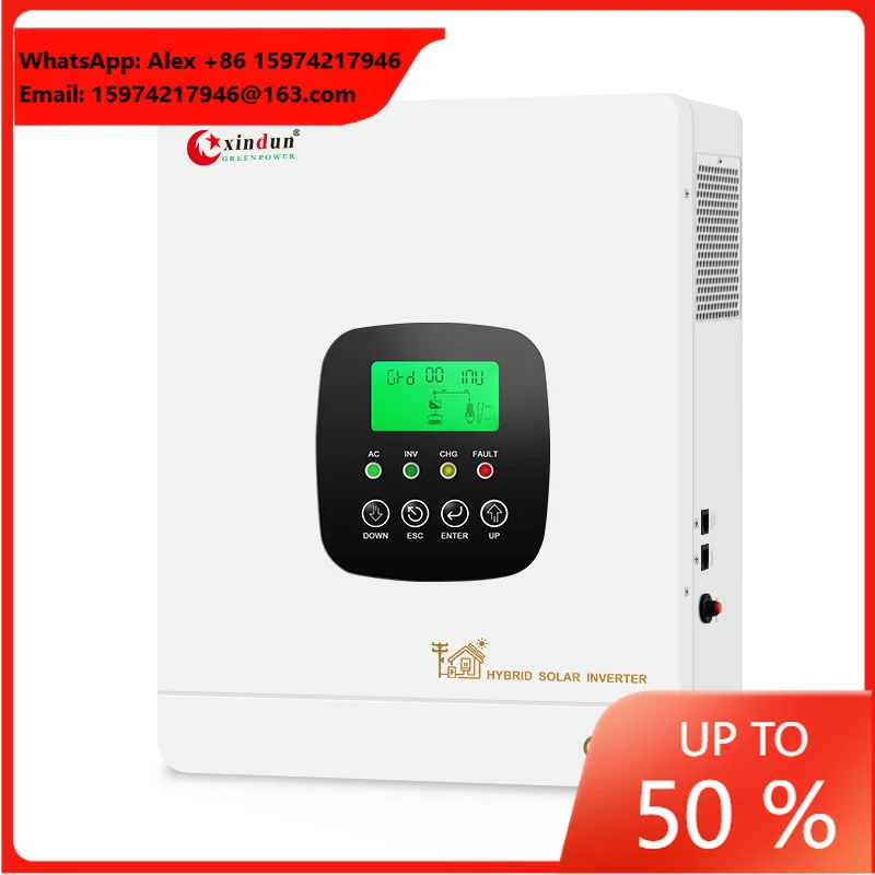 6kva 10.2kw 10kva 4kw 12kw 8kw 5 8 Kw 10kw 6kw 3kw 3000w 10 Kw 5kw 24v 48v On Off Grid Mppt Hybrid Solar Power Inverter Price