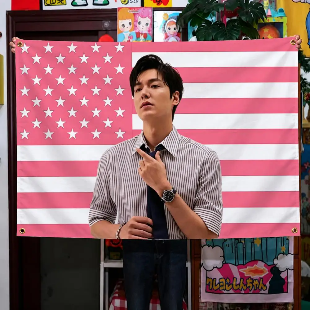 Celebrity Lee Min-ho MINOZ Gu Jun-pyo Flags Wall Hanging Background Flag Wall Decor Banners for Outdoor Bedroom Dorm Room Decor