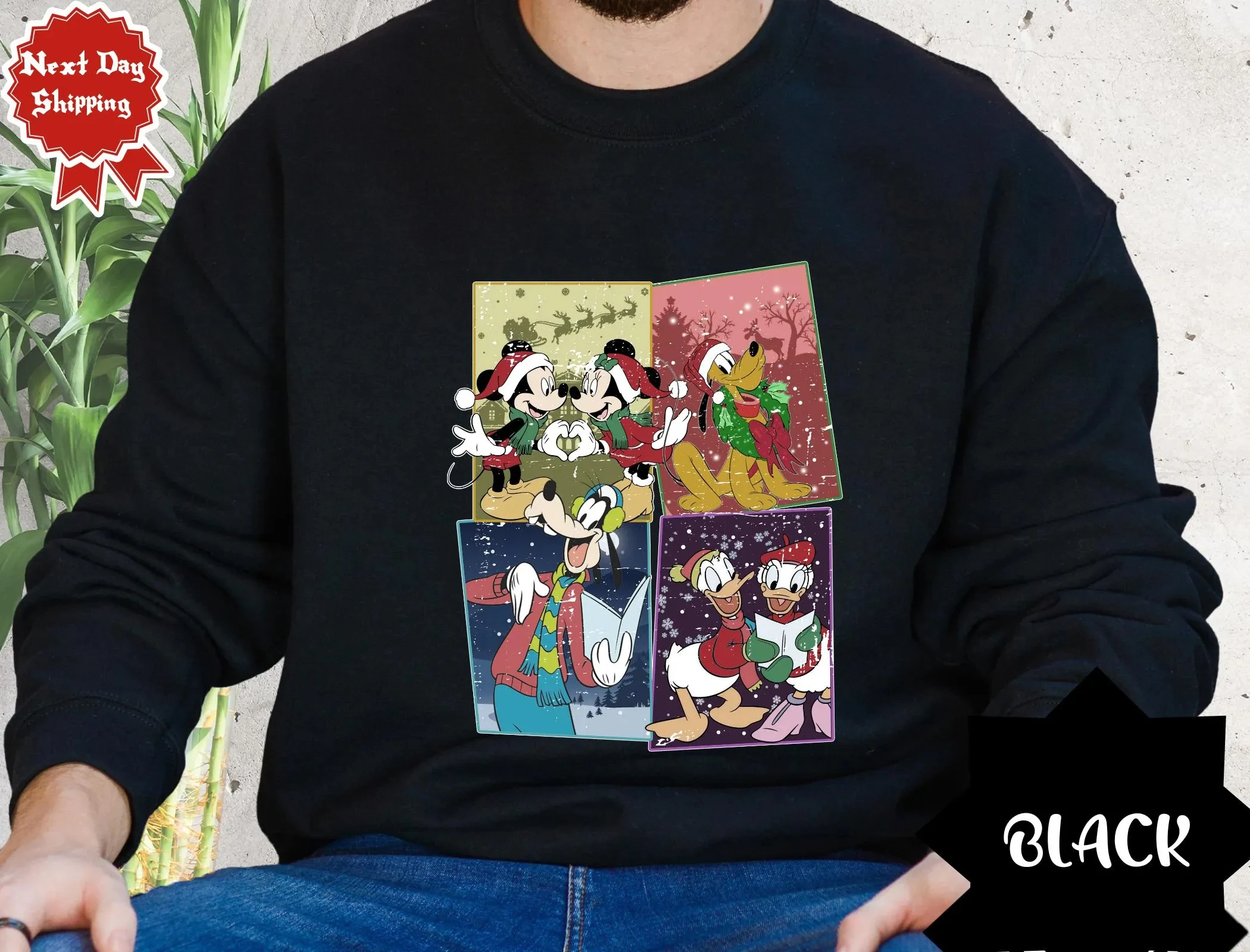 عيد ميلاد سعيد ميكي والأصدقاء البلوز بولارويد ميكي والأصدقاء عيد الميلاد هوديي ديزني عيد الميلاد هوديي 2026