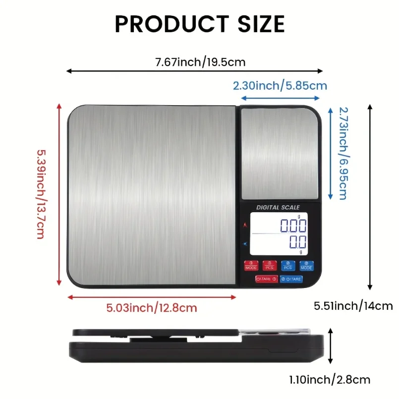 

English charging version High-Capacity Independent Measuring Electronic Scale, with Fcm Food Contact Material Certification