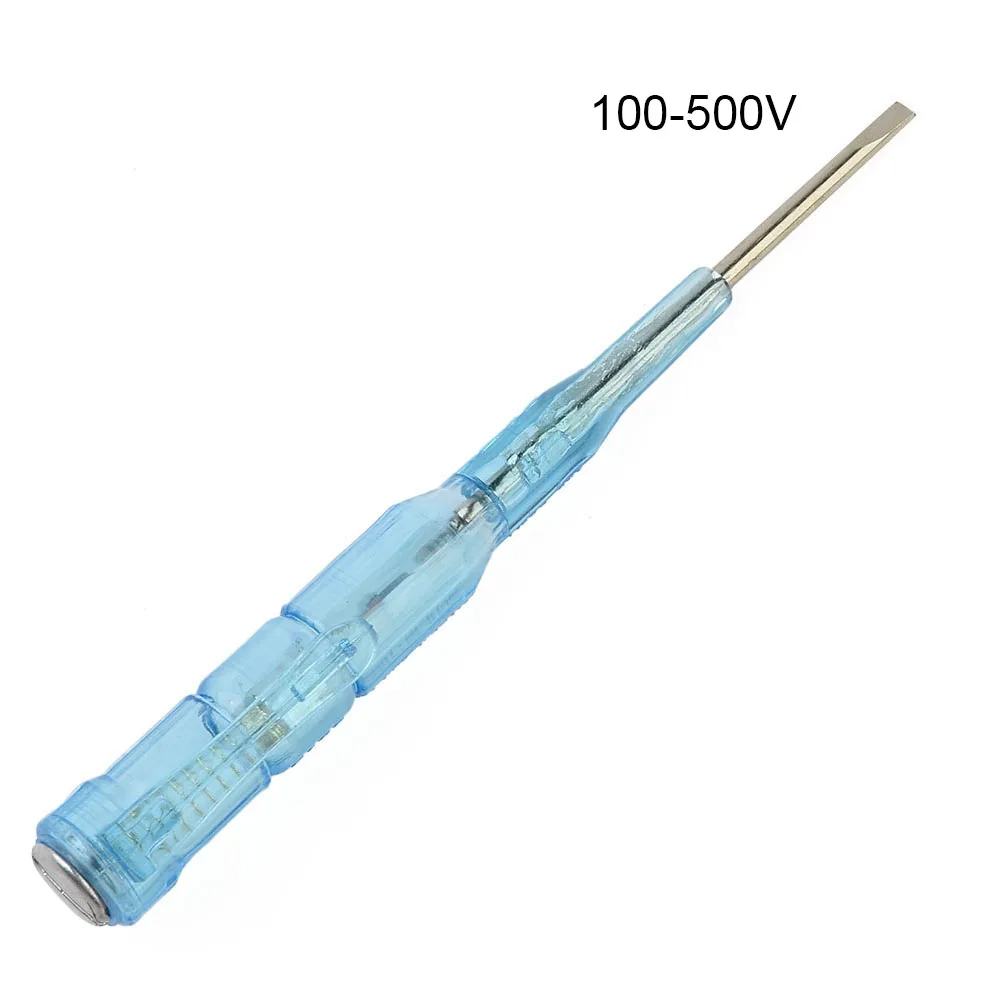 Electric Tester Test Pen Portable Flat Screwdrive Electric Tool Voltage Tester Electric Alert Tester Volt Test Pen Handle Tools