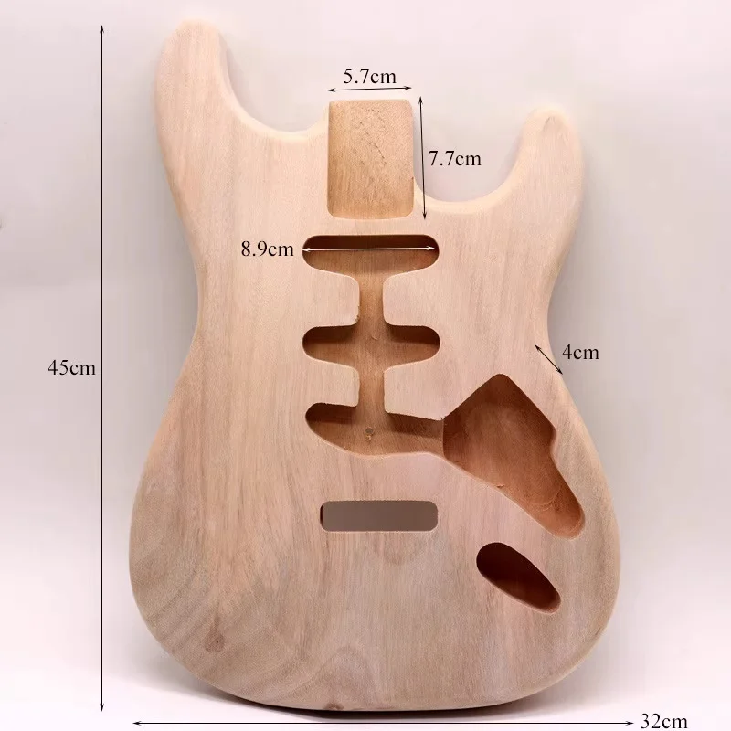 ST One piece Mahogany Electric guitar body DIY guitar professional modification body semi-finished product electric guitar body