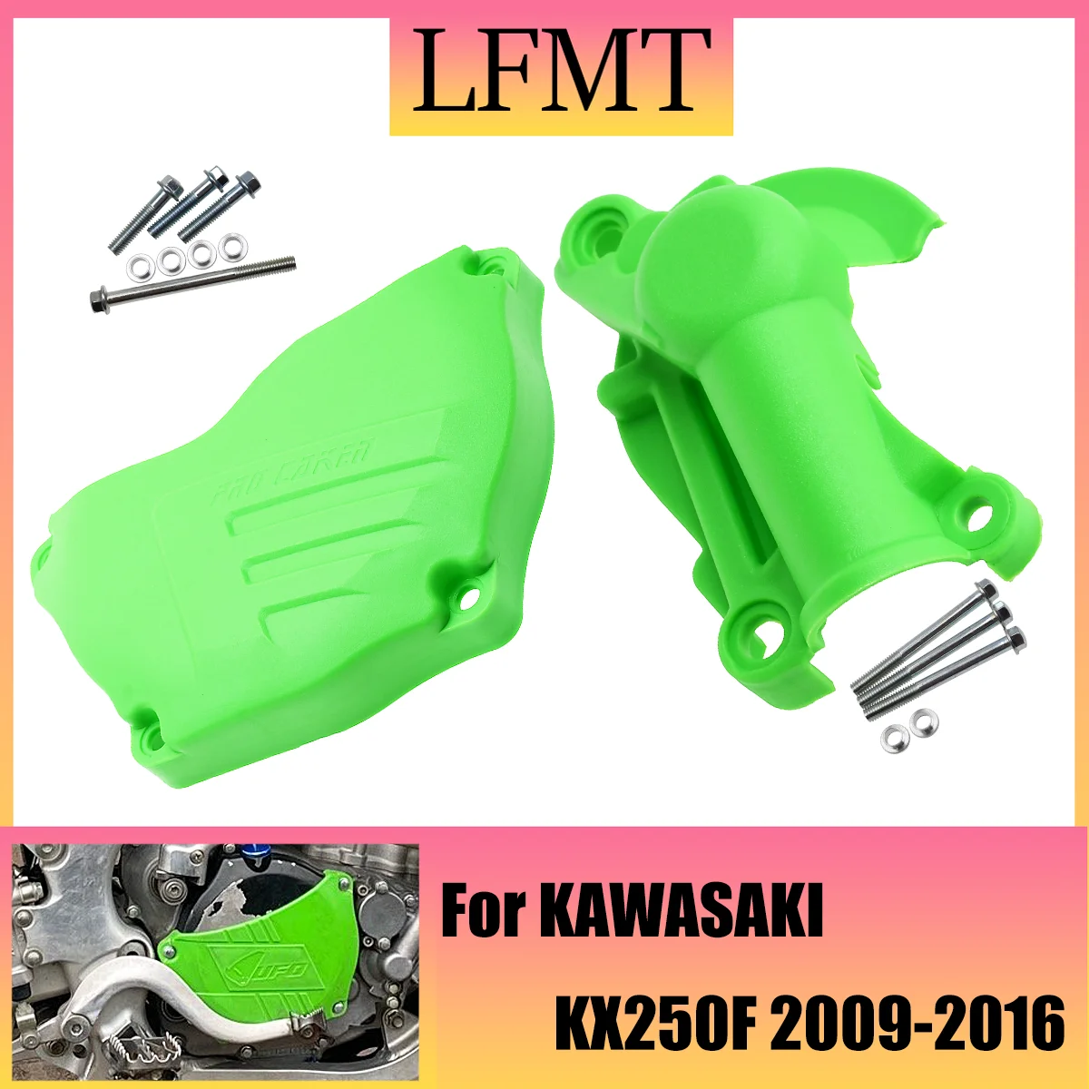 

Motorcycle clutch protection water pump protection cover For Kawasaki KX250F KX 250F KXF250 2009 2010 2011 2012 2013 Dirt Bike