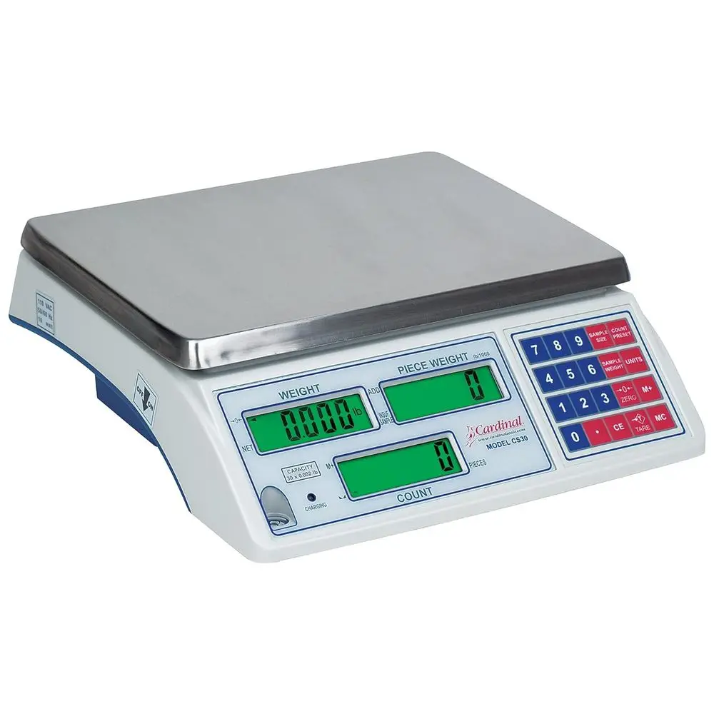 

C65 Portable Counting Scale, 65 lb x 0.005 lb Capacity, Stainless Steel Platform, Rechargeable Battery