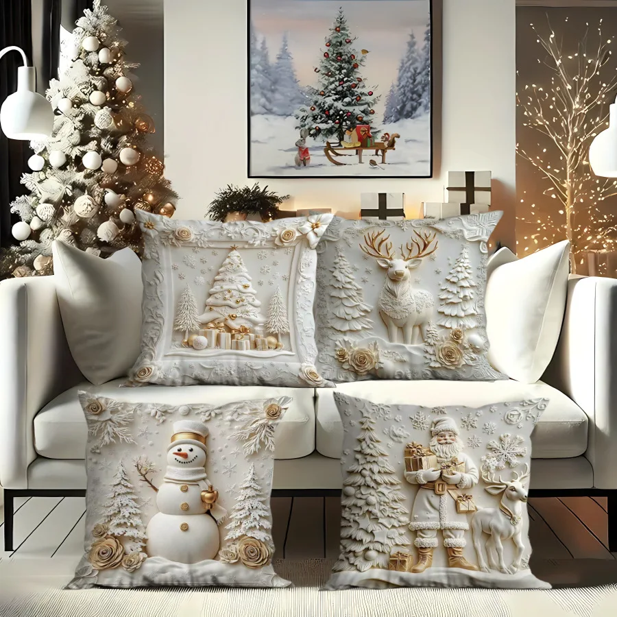 Christmas Cushion Covers Sofa Cushions Bed Head Cushions Cover pillow case 1PC 45*45cm