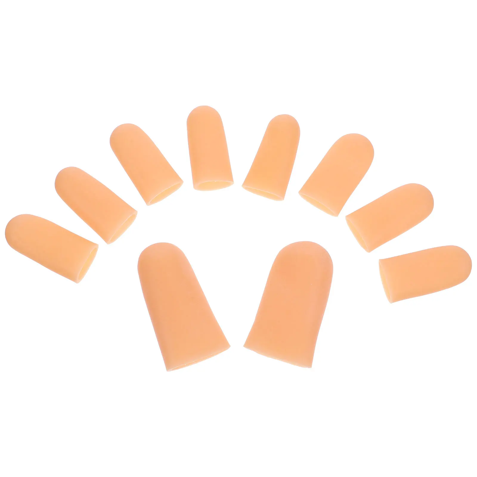 

5 Pairs Toe Protector Caps Silicone Protective Cover Closed Covers Breathable Elastic Daily Use Foot Pain Relief Calluses Corns