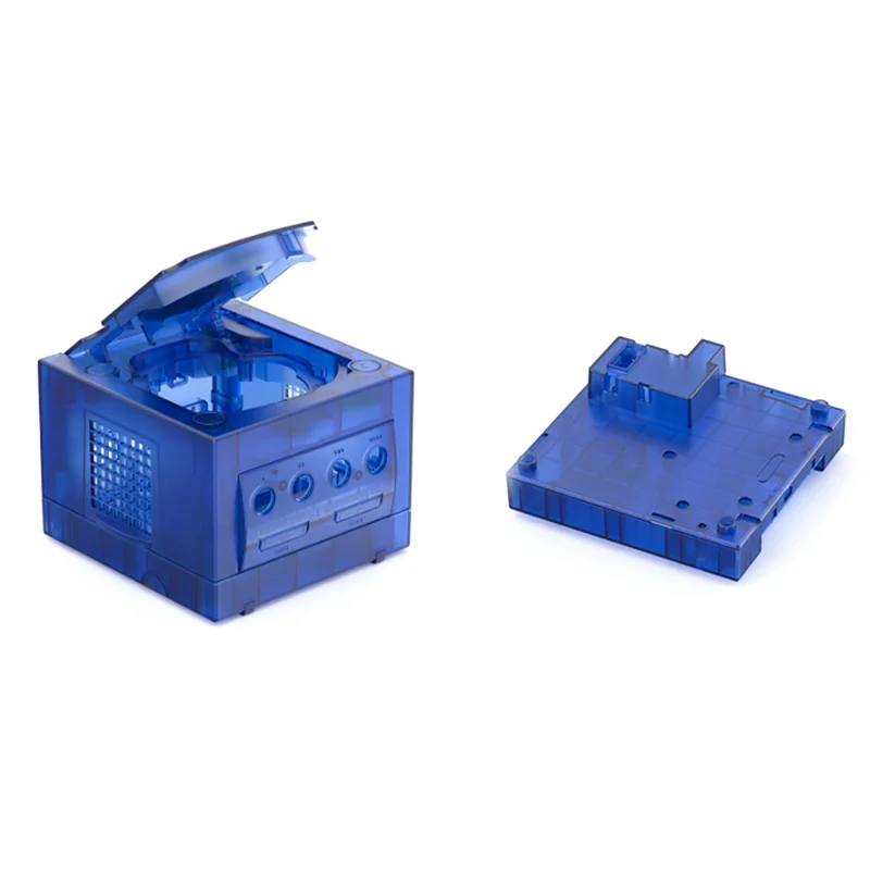 

N82R Transparent Replacement Case For Nintendo Gamecube Protective Shell Cover Box For NGC Game Console Retro Gaming Accessory