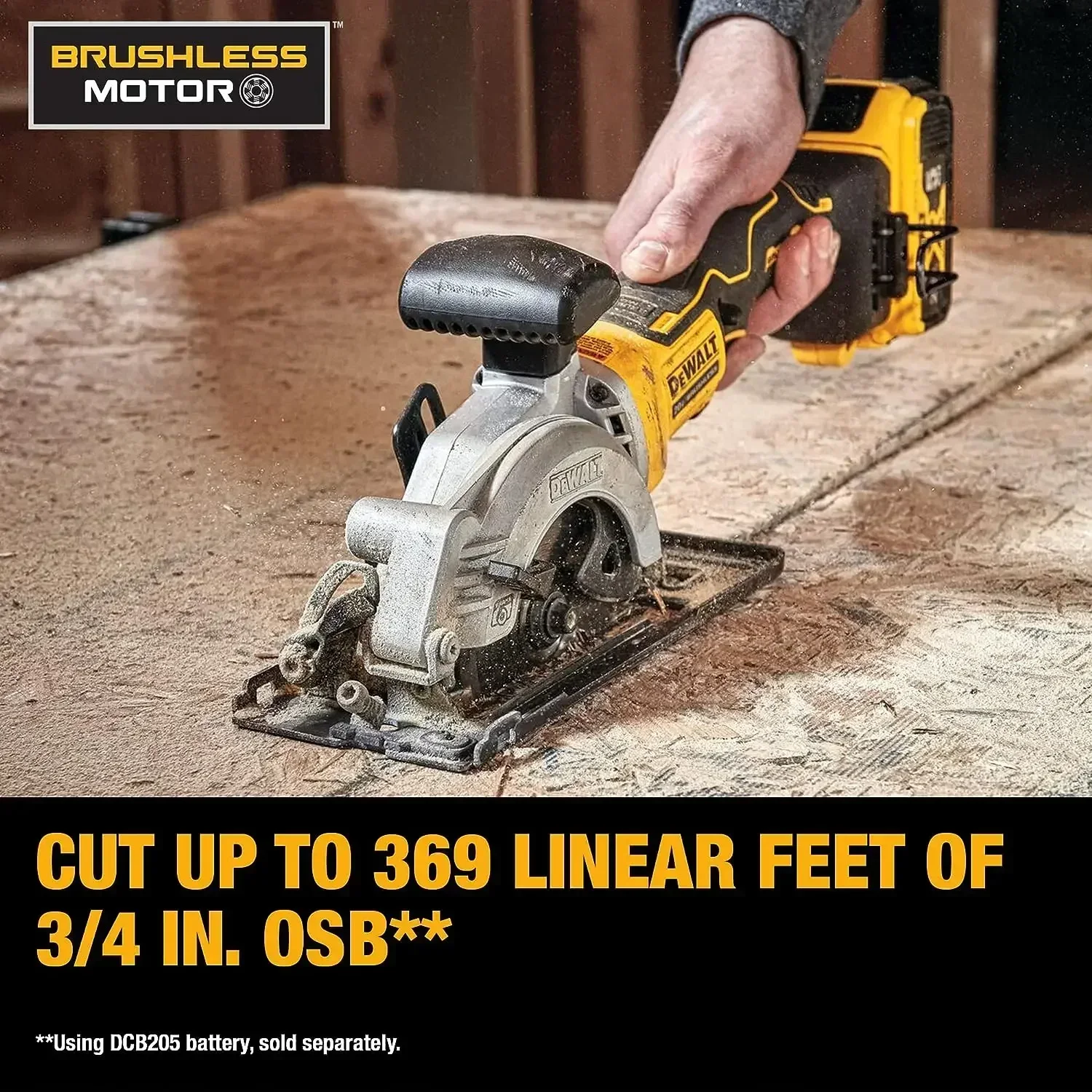 DEWALT Circular Saw DCS571 ATOMIC 20V MAX 115MM 4-1/2-Inch Brushless Cordless Cutting Machine Woodworking Saw cutting machine