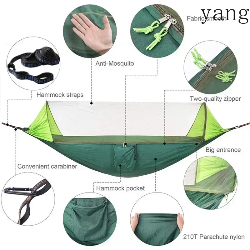 Camping Hammock with Mosquito Net and Rain Fly Tarp,hammock chair swing chair outdoor for Backpacking, Survival,Travel