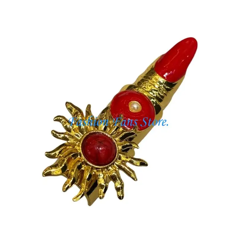 Adjustable Statement Front Joint Ring for Women, Metallic Statement