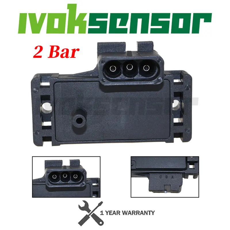 100% Test 2Bar MAP Sensor Intake Air Boost Pressure Manifold Absolute Druck Sender For CHEVROLET K1500 K2500 K3500 SUBURBAN All