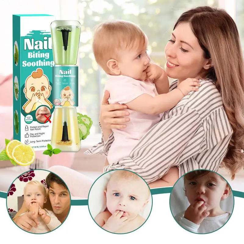 New10ml líquido para dejar de morderse las uñas esmalte de uñas antimordeduras para morder las uñas para niños cuidado de todas las edades dejar de chupar el pulgar
