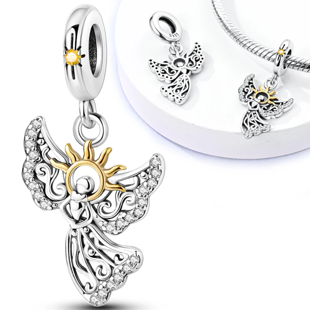 

Подвески Sacred Sun Goddess, оригинальные бусины из стерлингового серебра 925 пробы, подходят оригинальные подвески 925, браслет, бусины, ювелирные изделия, подарки для женщин