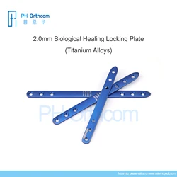 2.0mm Titanium Alloy Biological Healing Locking Plates Surgical Instruments Medical Supplies and Equipments