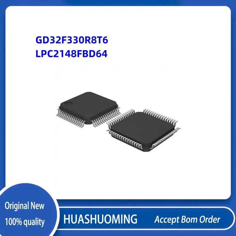 NEW 2PCS/Lot GD32F330R8T6 GD32F330R8T GD32F330  R8T6   LPC2148FBD64 LPC2148 2148 FBD64 LQFP64