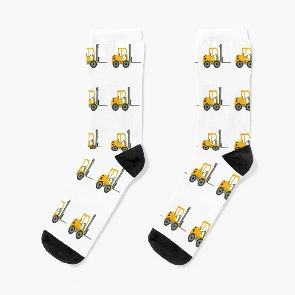 

Forklift Truck Socks funny gift colored heated Men's Woman Socks Men's