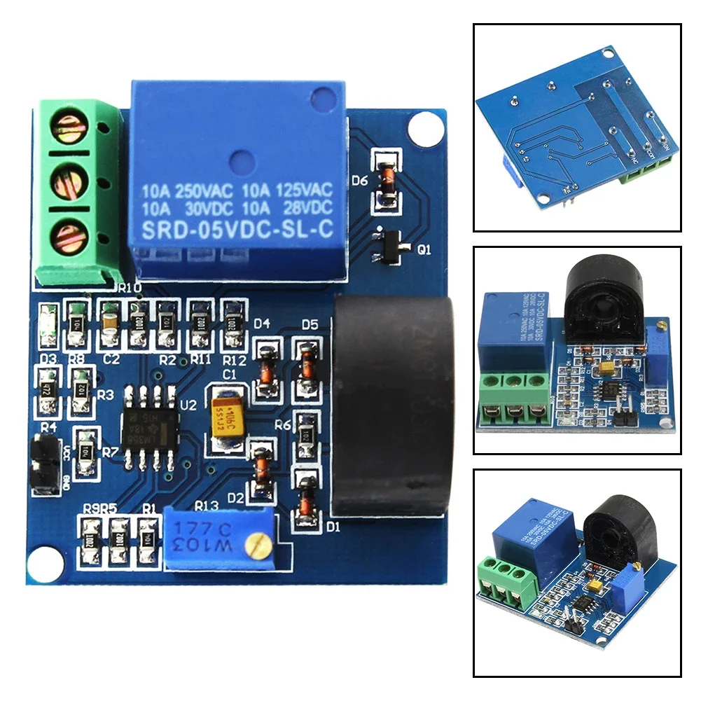 AC Current Detection Sensor Module 5V Relay Protection Over-Current Protection Dual Voltage Current Detection Sensor Module