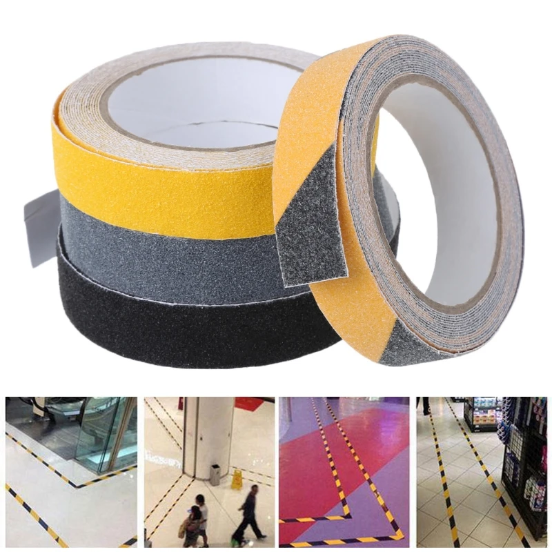 LXAF 2.5CM x 5M Floor Safety Non Skid Tape Roll Anti Slip Adhesive Stickers High Grip