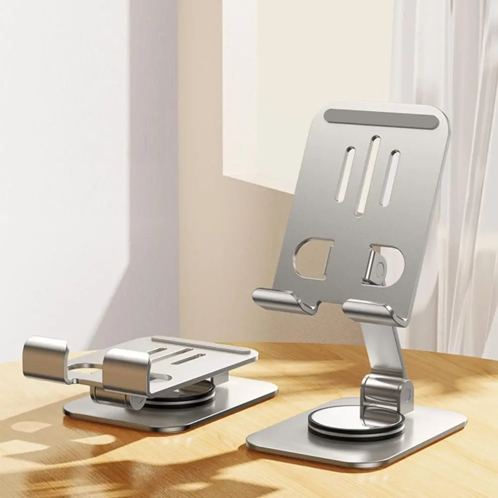 

Высококачественный держатель для мобильного телефона из сплава 360° ° Дизайн амортизации вращения, настольная подставка, чашка, тележка, складной плоский кронштейн для офиса
