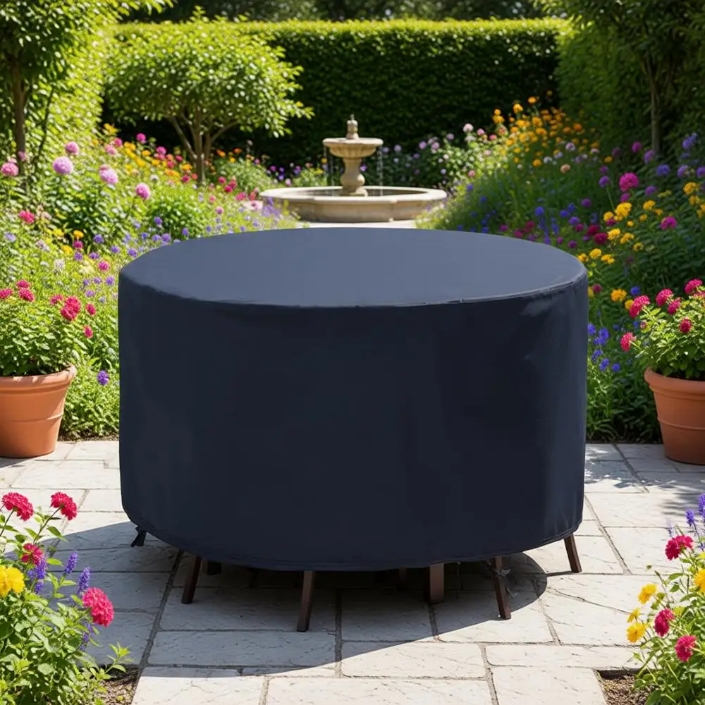

All-Weather 84 Round Bar Height Table and Chair Set Cover