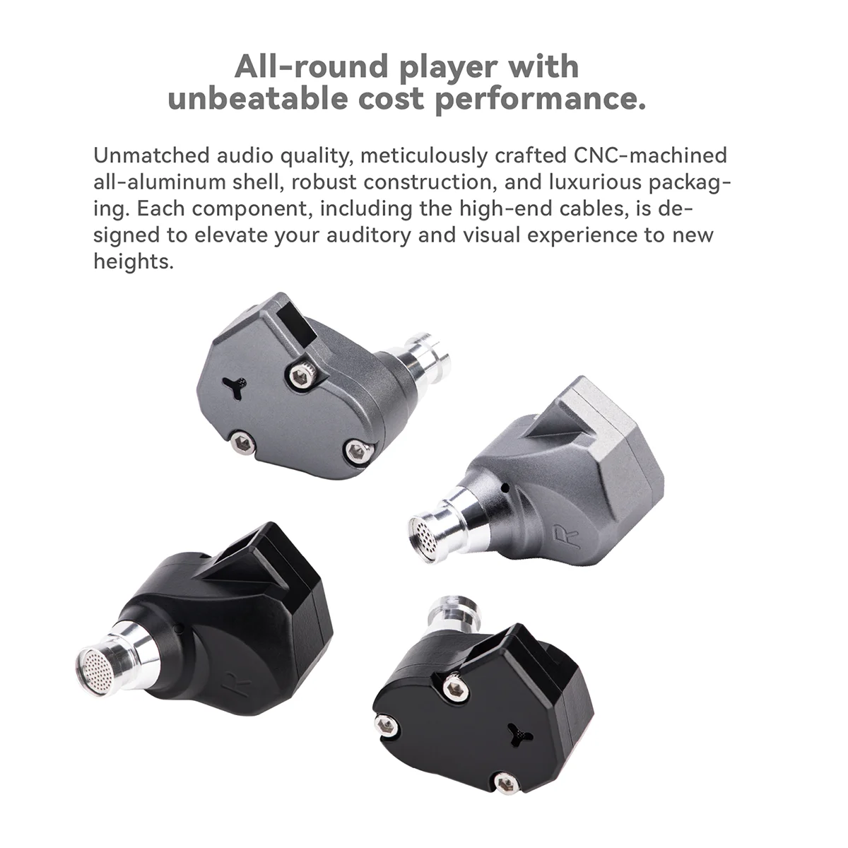 TINHIFI C2 2025 HiFi IEM 10MM PU+LCP Diaphragm Driver Audiophile In Ear Earphone 2Pin Interface CNC Shell 3.5mm/Type-C with Mic