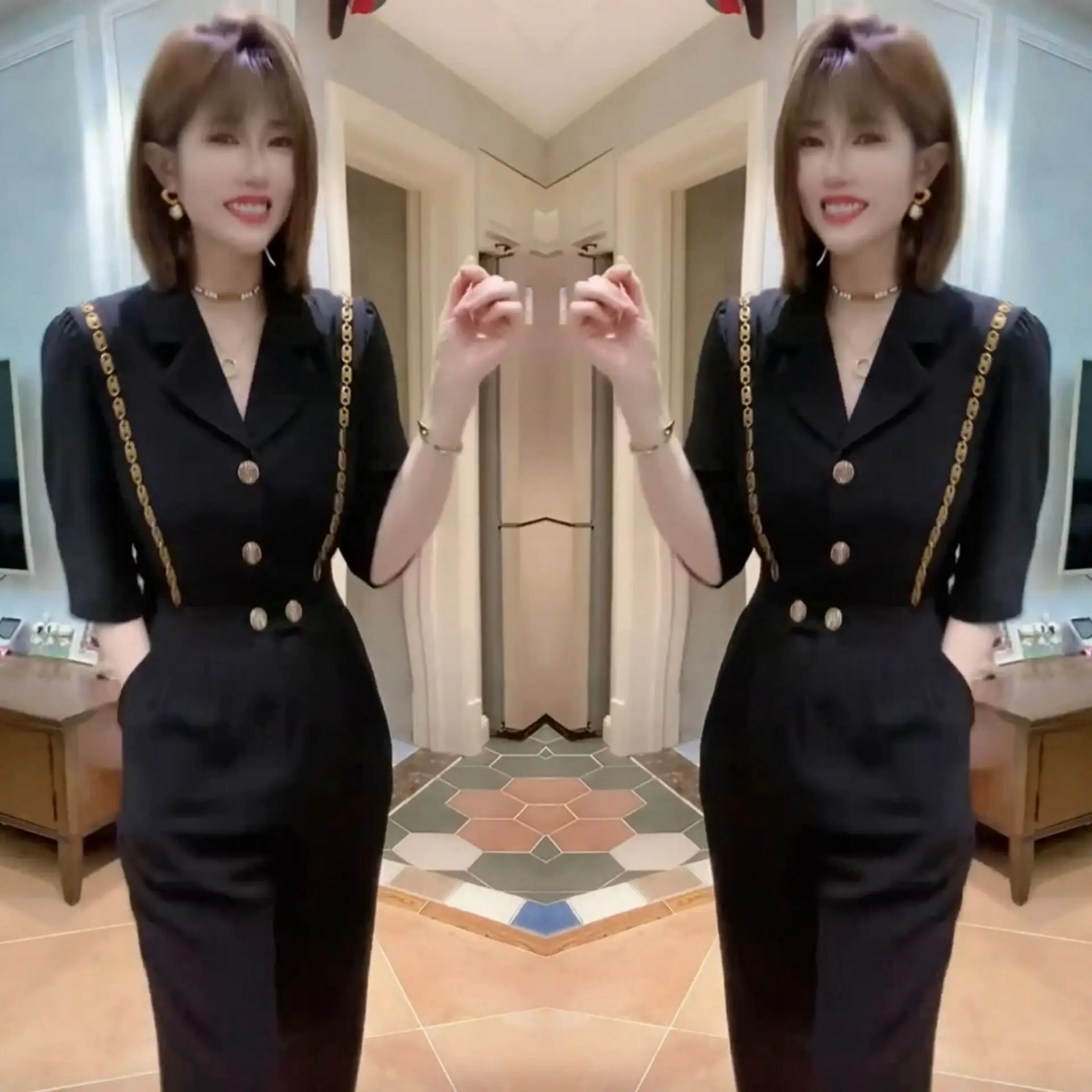 

Модный цельный костюм-комбинезон женский летний 2024: стройнящий, с эффектом утягивания талии, элегантный, трендовый, с длинными брюками