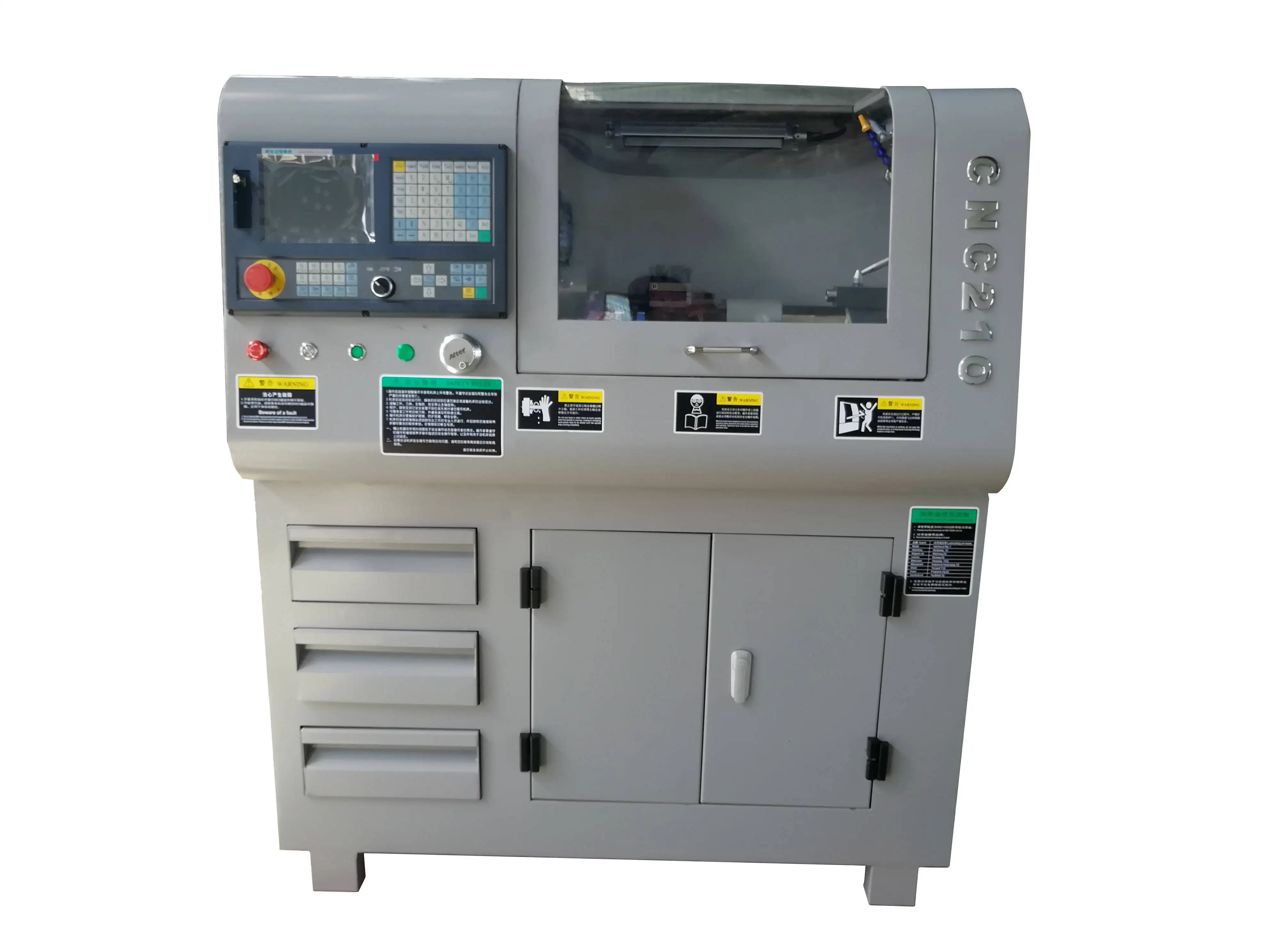 210 مخرطة صغيرة هاين للتعليم المدرسي ومستخدمه هواية DIY مع وحدة تحكم CNC الصينية