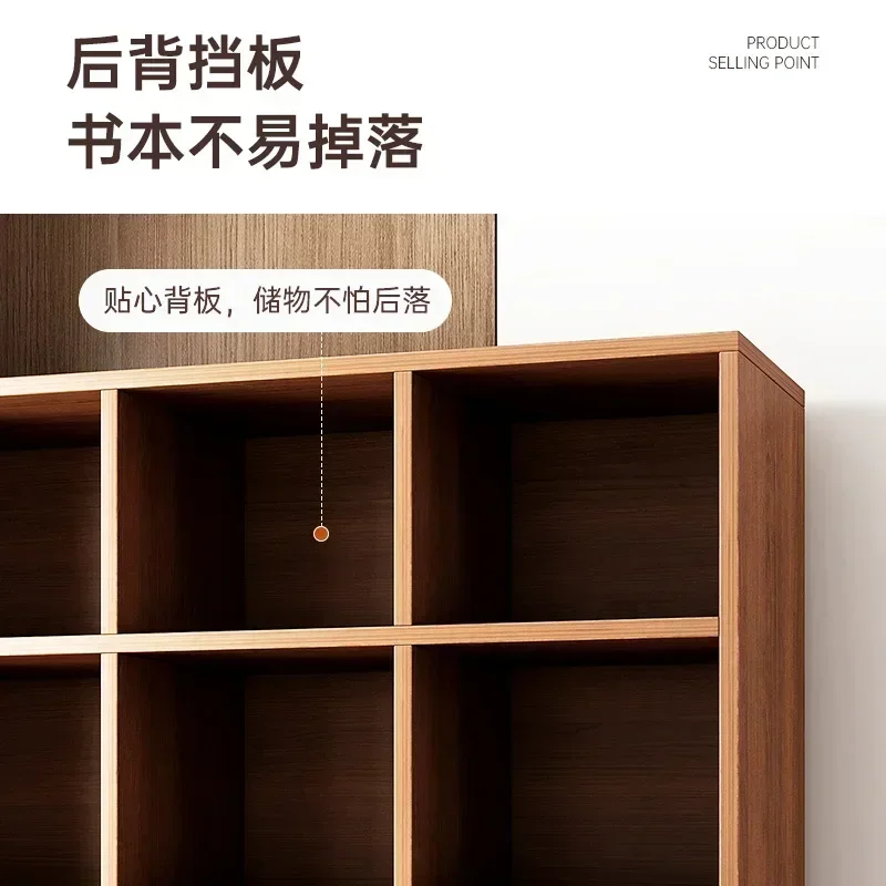 Industrial Wood Bookcase Minimalist Design Office Minimalist Item Storage Shelves File Bedroom Display Libreria Modern Furniture