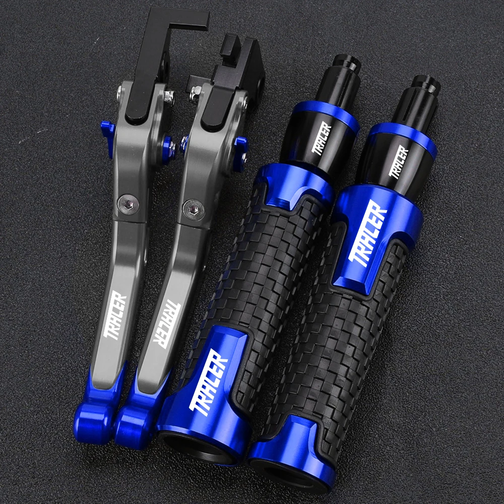 Motocyklowe klamki hamulca i sprzęgła, manetki kierownicy z końcówkami do YAMAHA MT07 MT09 TRACER 700 900 GT TRACER7 TRACER9 TRACER 7GT 9GT
