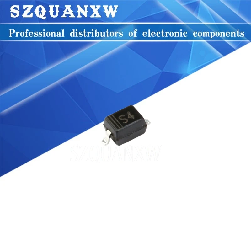 100pcs/lot 1N5819W 1206 S4 SOD123 B5819W IN5819 schottky barrier diode