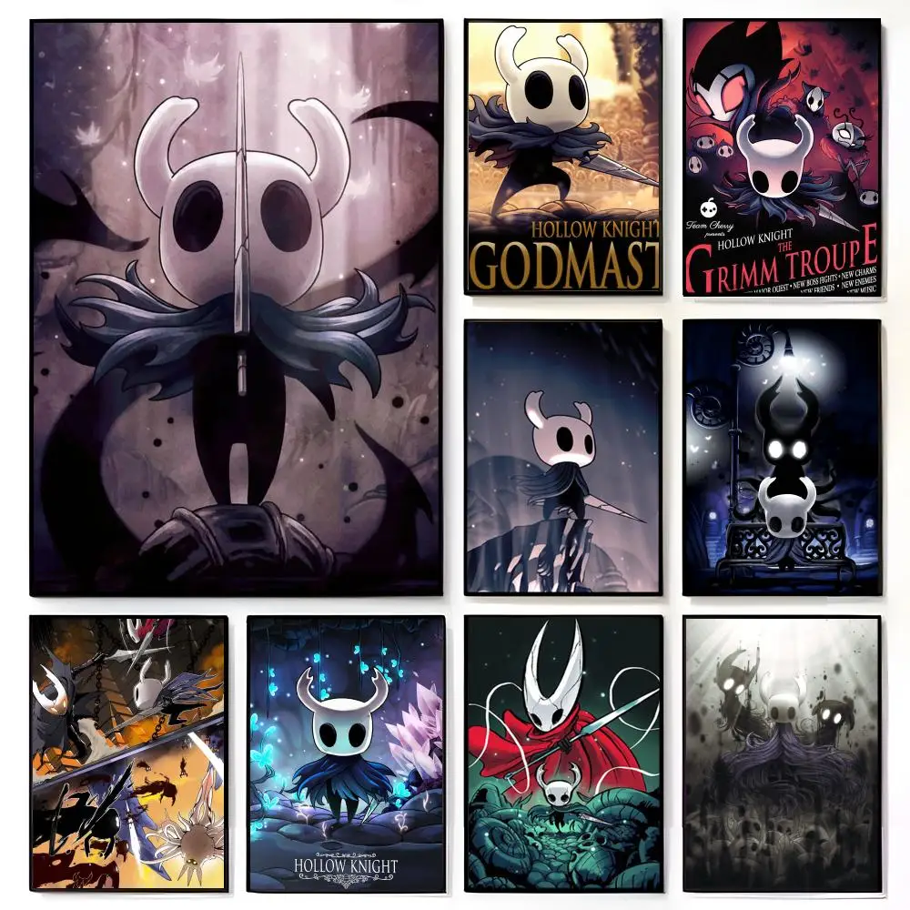 Japan Anime Videospiele Hollow Knight Poster Amerikanischer Film Wandbild Kinderzimmer Wanddekoration Druck