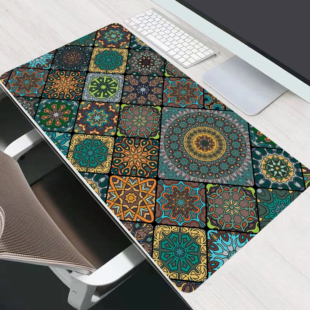 Moroccan Pattern Xxl Mouse Pad 900x400 Desk Mat Setup Gaming Accessories Pc Gamer Desktops Mousepad Mats Keyboard Extended Large