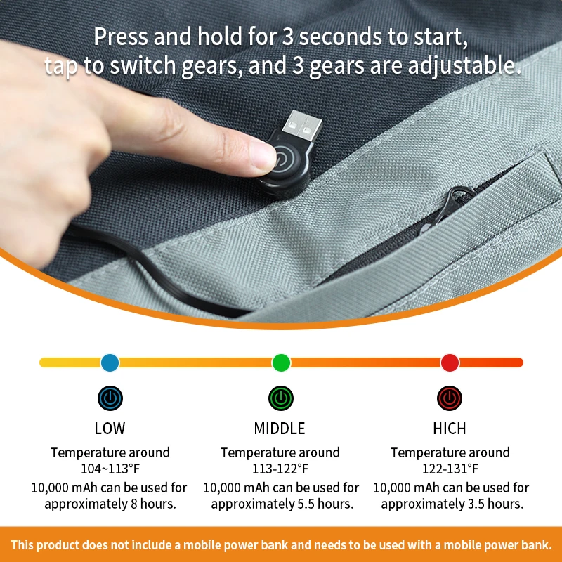 Tapis chauffant pliable et Portable pour animaux de compagnie, antidérapant, résistant à l'usure, Protection contre la surchauffe réglable pour Cage extérieure pour chien, utilisation intérieure en voiture