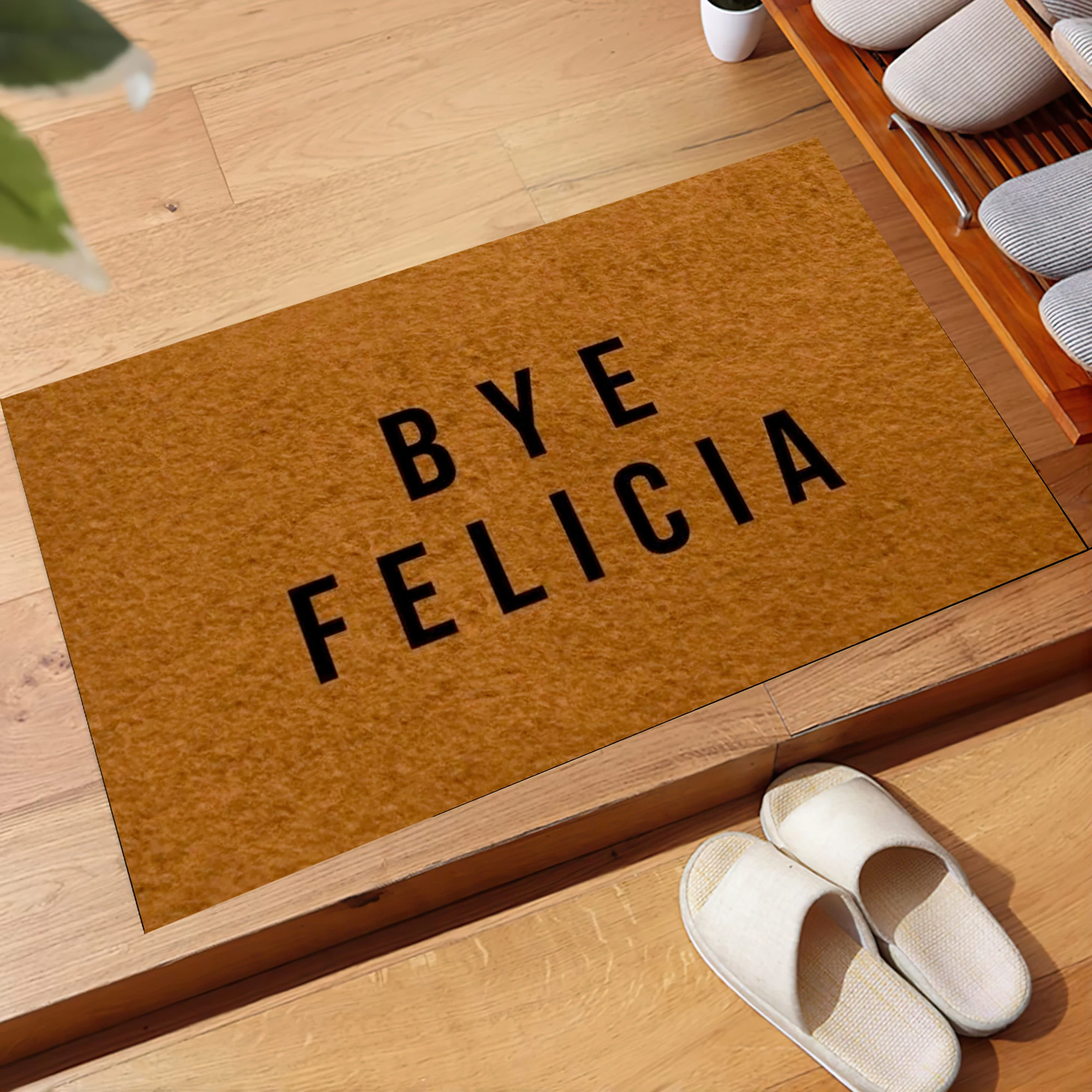 Bye Felicia Doormat Non slip Rubber Backing Outdoor Entrance Floor Mat Decorative Rugs Welcome Mat Entryway