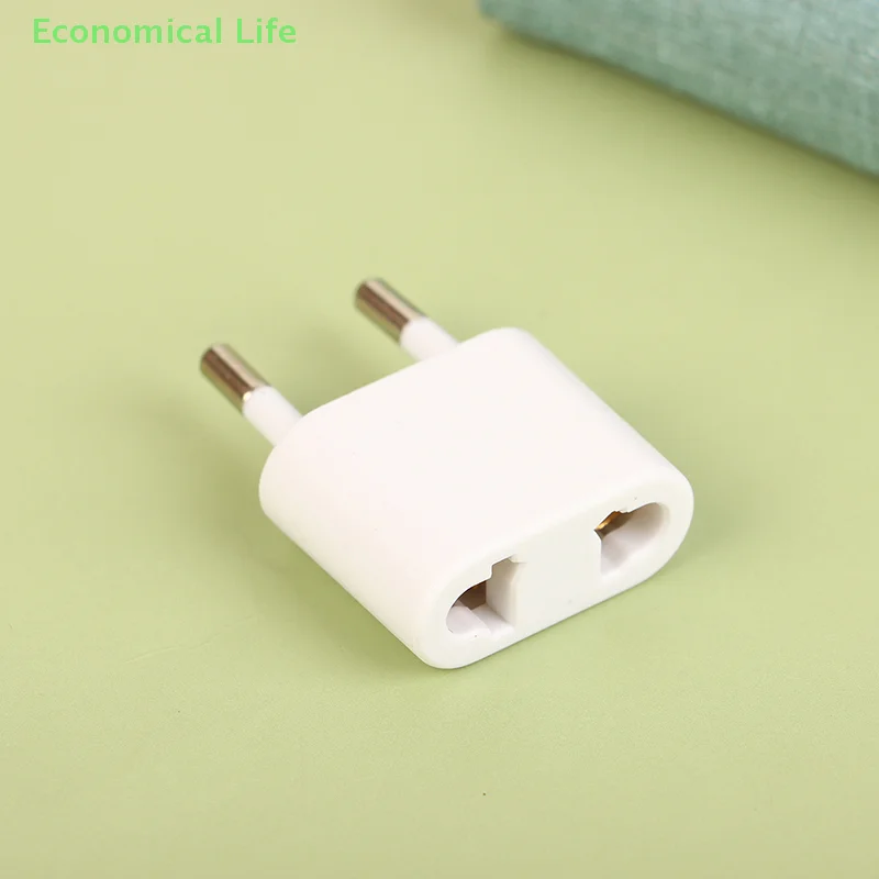 Universal US To EU Plug 2 Socket Input Pin USA To Europe Travel Wall AC Electrical Power Charger Outlet Adapter Converter