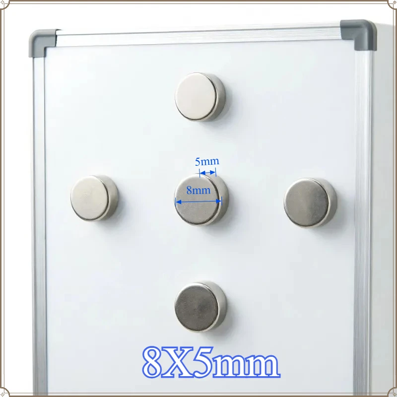 8x5mm Strong NdFeB Neodymium Magnets N35 Permanent Round Disc for Industry Hardware DIY Use 8*5mm