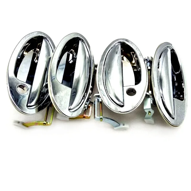 4Pcs/Set For Lifan 520 Chrome Exterior Door Handle Covers 520i Breez Accessories Good Quality Metal Stickers Car Styling