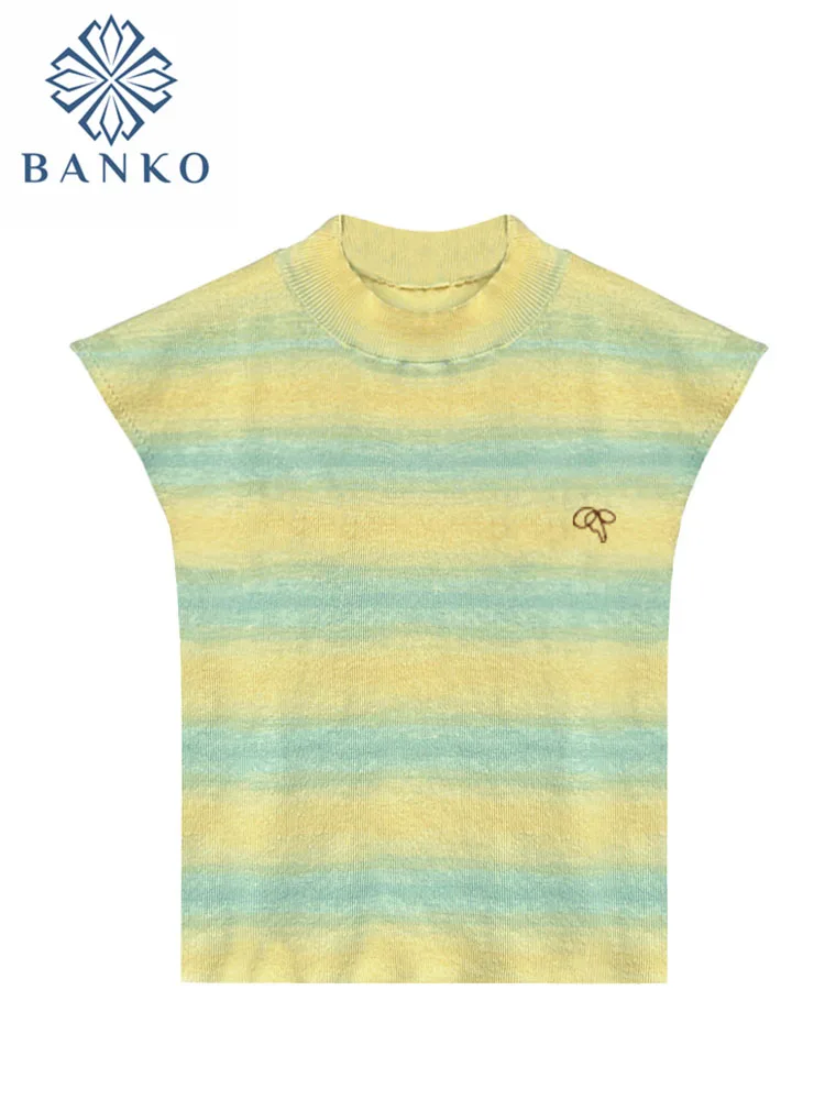 

Harajuku Casual Tees Slim Striped Kawaii Short Sleeved T-shirt Women Summer O-Neck Clothing Fashion Streetwear Gyaru Clubwear